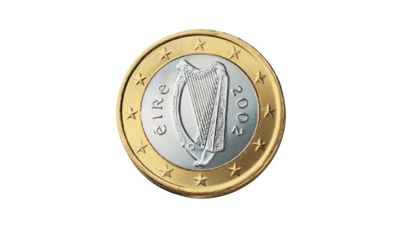 1-Euro-Coin Ireland