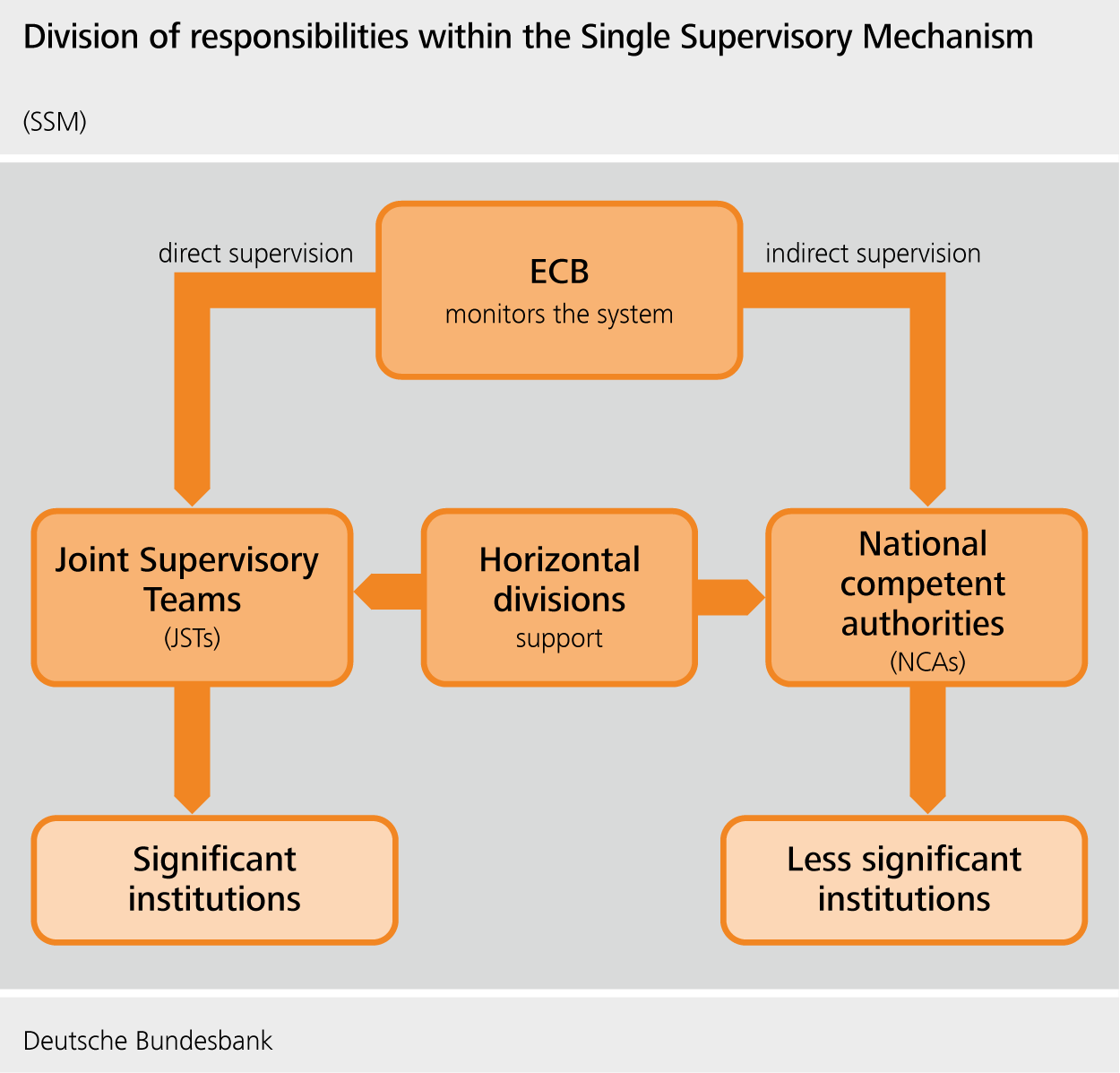 Allocation of tasks within the Single Supervisory Mechanism