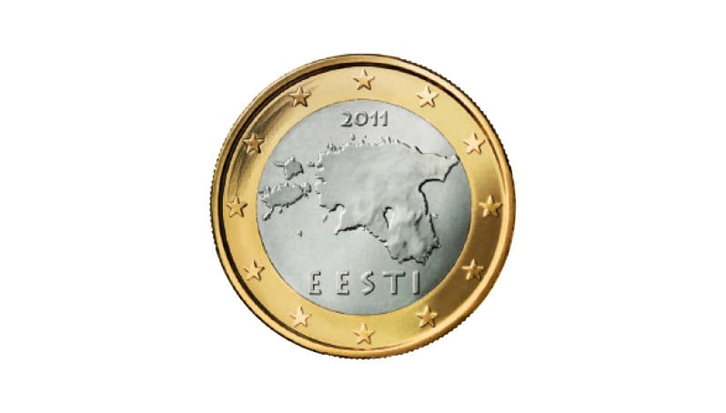 1-Euro-Muenze Estland