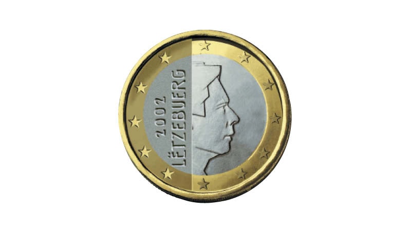 1-Euro-Muenze Luxemburg